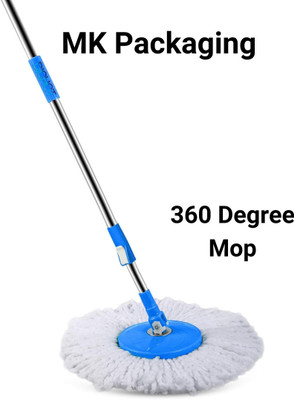 Mkpackaging Extendable Handle 360° Mop Stick Mop Head and Rod(Blue, Violet, Orange 4 m)