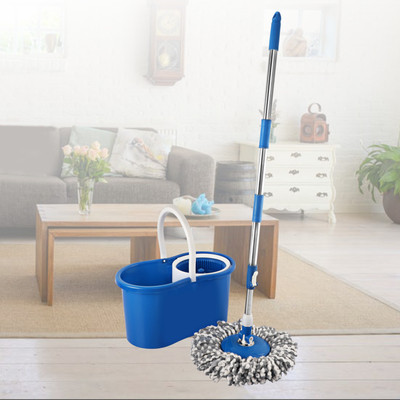Cello Kleeno Compacto Spin Mop With 2 Refill (Blue) Wet & Dry Mop  (Blue) For Rs. 499 @ 55 %
