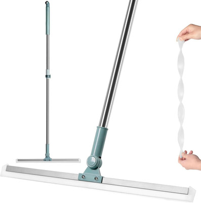 OnisHomes Multifunctional Long Handle 180 Degree Rotating Flor Wiper Squeeze Broom Microfibre Wet and Dry Brush(Multicolor)