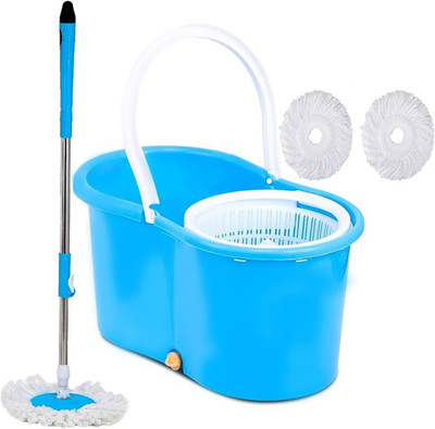 Neemco Spin Bucket Mop with Refills Mop, Mop Refill