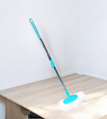 Pranay's Kleanup Best Spin Mop-Mop Stick|Wet & Dry Cleaning Mop|Mops Pocha 1 Microfiber Refill String Mop(Blue)