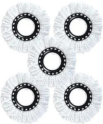 LMR3 Refill/ replacement for mop very easy to replace it very easy to use pack of 5/ Wet & Dry Mop(White)