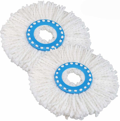 VG craft Microfiber Universal Fit Replacement Refill for 360 Rotating Spin Magic Mop Refill(Blue)