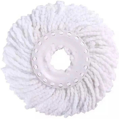 Yogini Greens Floor Cleaning Mop Refill, Bucket Spin Mop Refill pack of 3 Wet & Dry Mop(White)