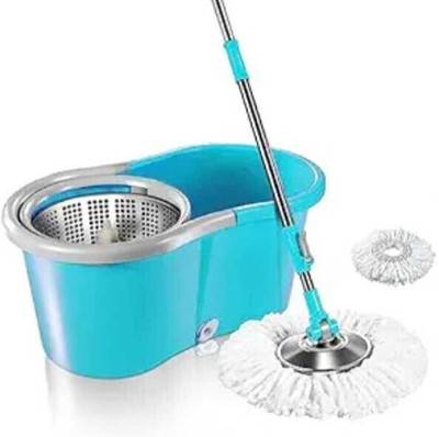 Narayani Enterprises Quick Spin Mop, Floor Cleaning Mop with Easy Wheels & Big Bucket Mop Set(Multicolor)