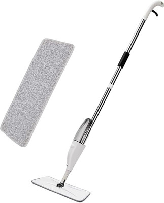 Zureni Mop Stick Set with 3 Adjustable Head Extendable Handle & Replaceable Mop-Pads Mop Rod(White)