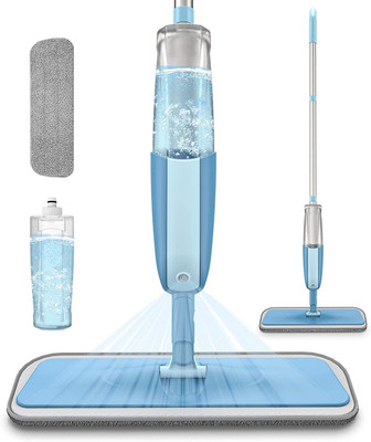 KPDREAMLAND wet and dry spray mop Microfibre Wet and Dry Broom(Blue)