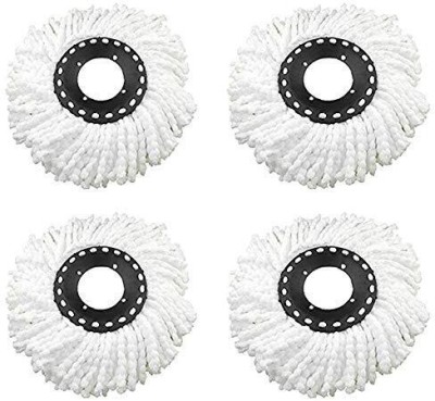 AFFODYL Spin Mop Refill for Magic 360° Spin mop Microfiber Mop Head Replacement Refill Refill(White)