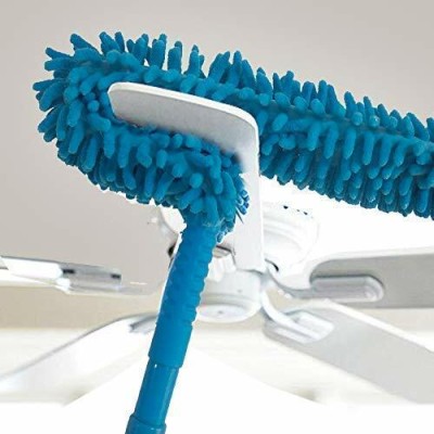 BKKTRADERS Cleaning Brush Dust Cleaner Fit Ceiling Fan, Office, Cleaning Tools Microfibre Wet and Dry Brush(Blue)