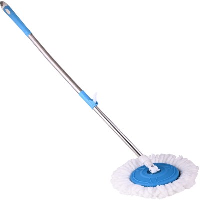 Lonekart Spin Mop Stick Rod with 1 Microfiber Refill Mop Rod(Blue)