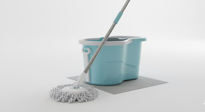 Tylos Homes Spin Mop with Big Wheel Strip Mop(Green)