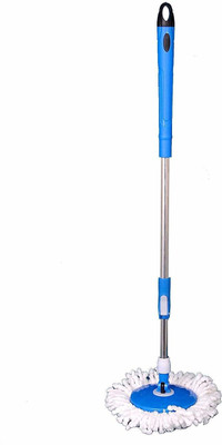 mega shine Mop 360 Degree Extendable Handle/Mop Rod Stick/1 refill Mop Stick Mop Rod(Multicolor)