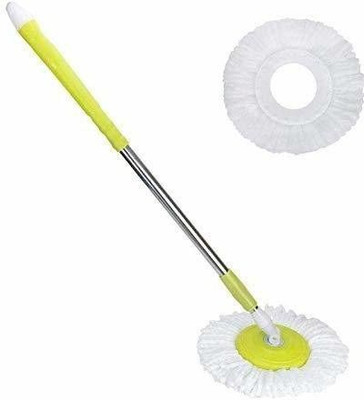 Toqon Classic Mop Stick Rod- Best Rod With 1 Refills, Easy to fit for All Bucket Mop Wet & Dry Mop(Multicolor 24 m)