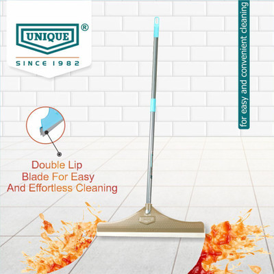 UNIQUE Premium Sweepy floor wiper for home (16x42 in) Metal Rod |TPE Double Lip Blade Floor Wiper(Multicolor)