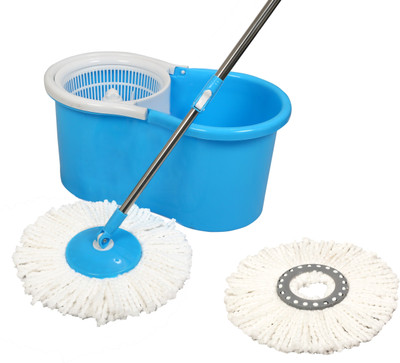 Esquire Esquire Elegant 360 degree spin Mop with additional refill Mop Set(Blue)