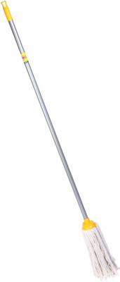 HIC Deck Floor Cotton Mop for Clean Surface for Office,Home ,Kitchen, Bedroom Floor Wet & Dry Mop(White)