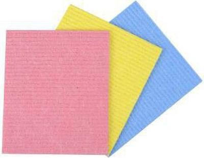 PITRADEV Sponge for Kitchen,Pack of 3 Washing Dishes Sponge Wipe Sponge Wipe Multicolor Wipes(Multicolor)