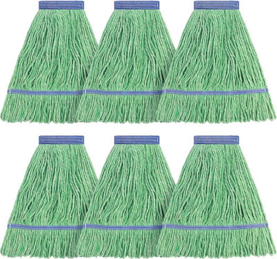 SOLACE HYGIENE Green Cotton Looped End String,Mop Head Replacements Refill Refill(Green)