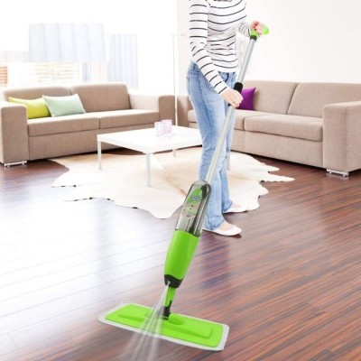 DOLFINS all-in-one spray mop Microfibre Wet and Dry Broom(Green)