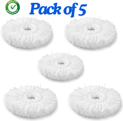 Bzore Spinn Mop Refill Pack of-5 Refill(White 15 m)