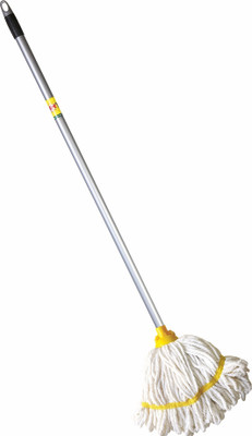 HIC HIC Microfiber Deck Mop for all type of surface Wet & Dry Mop(White)