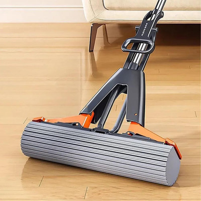 SUICUNE Floor Cleaning Sponge Mop - PVA Sponge Squeeze Roller Mop for Hardwood Sponge Mop(Multicolor)