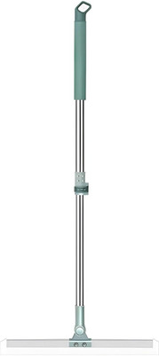 Satguru Silicone Floor Mop Squeegee, wiper brush with Long Handle(Blue)