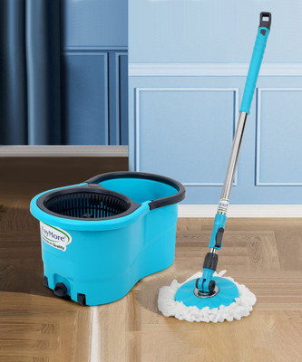 WAYMORE Amazing Smart Easy To Clean Floor Magic Bucket 2 Absorbers, Mop Set(Multicolor 4 m)