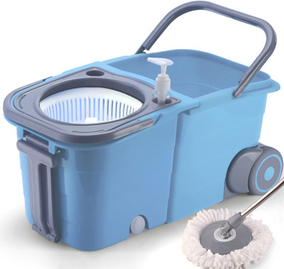 V-MOP Twin Double Bucket Mop Set-S1 Mop Set(Multicolor)