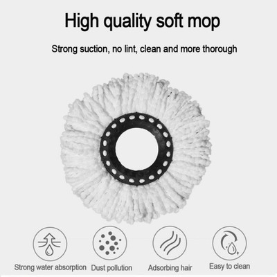 jbm Mop Pad (Pack of 5) Refill(White)