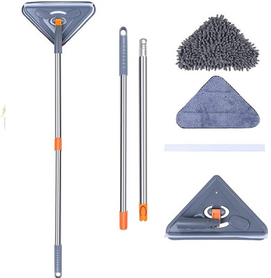 Clefairy Adjustable Cleaning Mop with Long Handle Wet & Dry Mop(Multicolor)