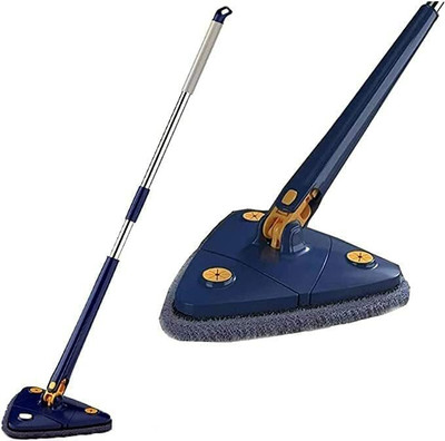 vruti enterprise Triangle Mop, Adjustable Chenille Microfiber 360 degree Mop String Mop Wet & Dry Mop(Multicolor)