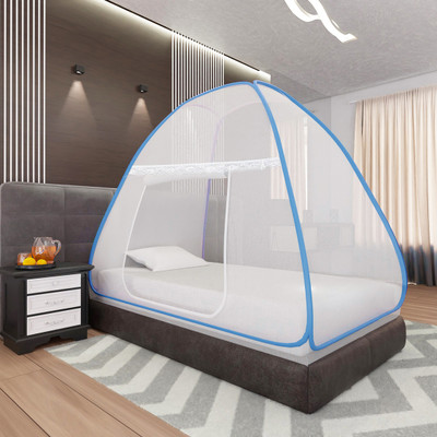 CASA FURNISHING Polyester Adults MN-P-SINGLE-SB Mosquito Net(SKYBLUE, Tent)