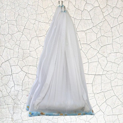 Nissi Cotton Infants Washable Ceiling Hung Mosquito Net for Baby Sleeping Plain C040 Mosquito Net(Multicolor, Ceiling Hung)