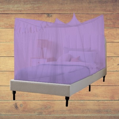 Nissi Polyester Adults Washable Dobule Bed Polyster Mosquito Net 4 x 6.5ft For Adults A095 Mosquito Net(Purple, Tent)