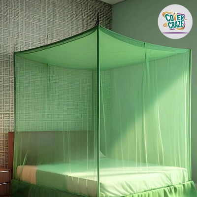 CoverCraze Polyester Adults Washable INSECT AND MOSQUITO PROTECTION NET Mosquito Net(Green, Tent)