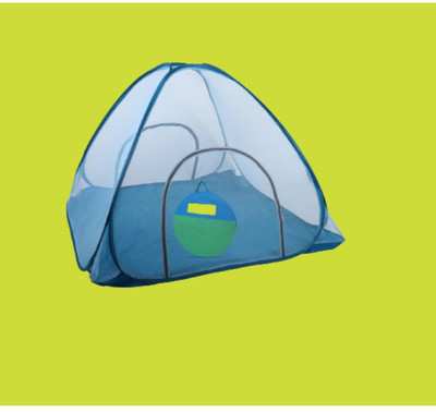 Rsmosquito Polyester Adults Washable Foldable_Blue net_A1 Mosquito Net(Blue, Bed Box)