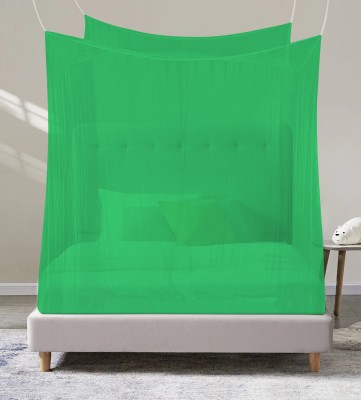 Nissi Polyester Adults Washable Dobule Bed Polyster Mosquito Net 4 x 6.5ft For Adults A005 Mosquito Net(Green, Tent)