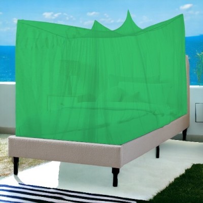 Nissi Polyester Adults Washable Dobule Bed Polyster Mosquito Net 4 x 6.5ft For Adults A050 Mosquito Net(Green, Tent)