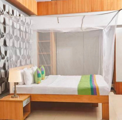 deshit HDPE - High Density Poly Ethylene Adults Washable MN01 Mosquito Net(White, Ceiling Hung)