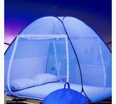 THENR Nylon Adults Washable NR_mosquito_blue_0021n Mosquito Net(Blue, Tent)