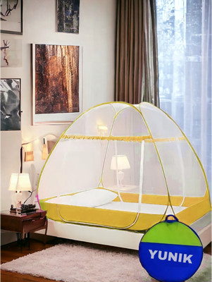 Fozii Enterprises Polyester Adults Washable FFMN-300AB Mosquito Net(Yellow, Tent)