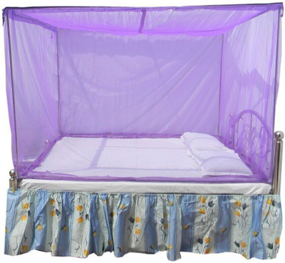 BAPASITARAM Polyester Adults Washable BAPA-RK1_SB_D_PL_012 Mosquito Net(Purple, Bed Box)