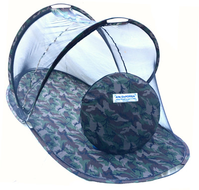 Aim Emporium Polyester Adults Washable Foldable Sit-in Free standing Color Always Mosquito Net(camouflage, Tent)
