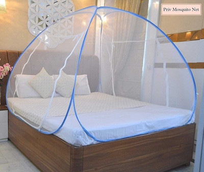 Adbra HDPE - High Density Poly Ethylene Adults Washable MOSQUTIONET BIG SIZE KING DOUBLE BED Mosquito Net(White, Tent)