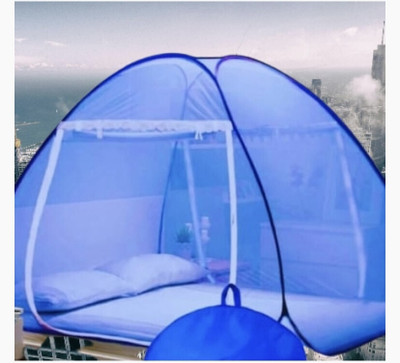 THENR Nylon Adults Washable NR_mosquito_blue_0028n Mosquito Net(Blue, Tent)
