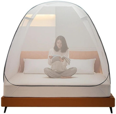 Hitech Polyester Adults Washable Blue_MS_121 Mosquito Net(Blue, Tent)