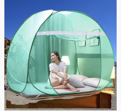 THEE NR Nylon Adults Washable NR_mosquito_green_001n Mosquito Net(Green, Tent)