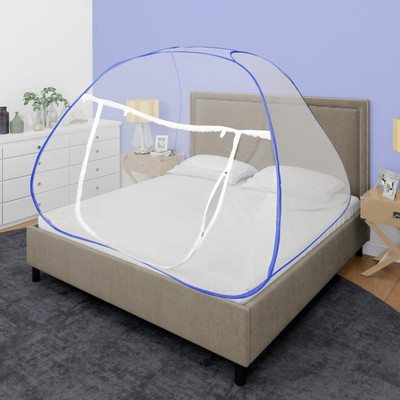 Fozii Enterprises Polyester Adults Washable FoziMN-596AB Mosquito Net(Blue, Tent)