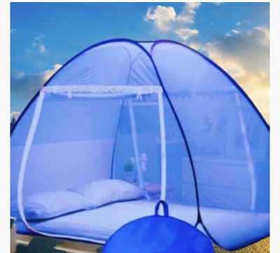 THENR Nylon Adults Washable NR_mosquito_blue_0016n Mosquito Net(Blue, Tent)